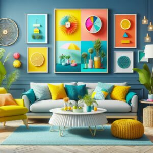 Décoration couleurs vives