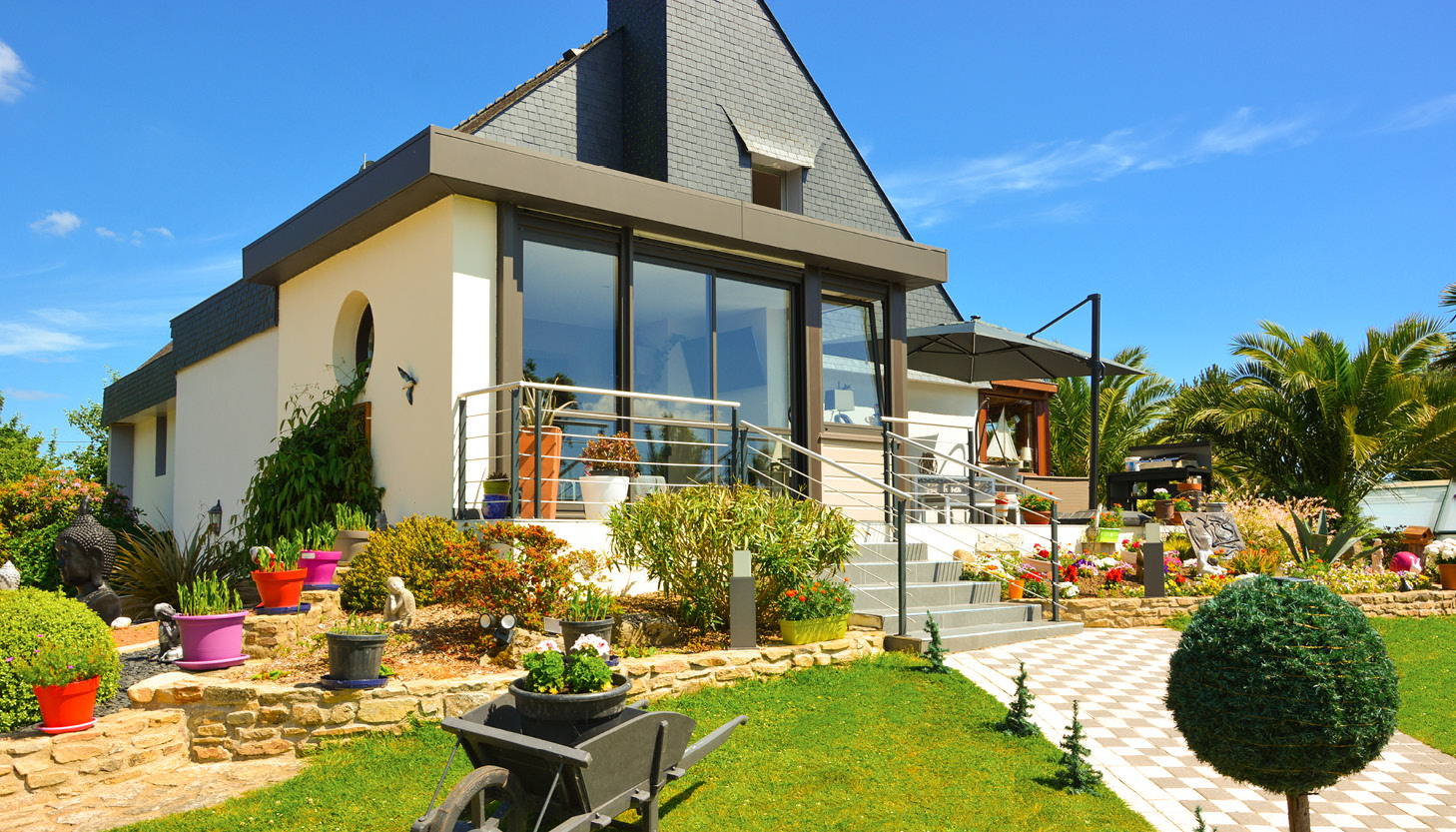 Extension toit plat dans le morbihan