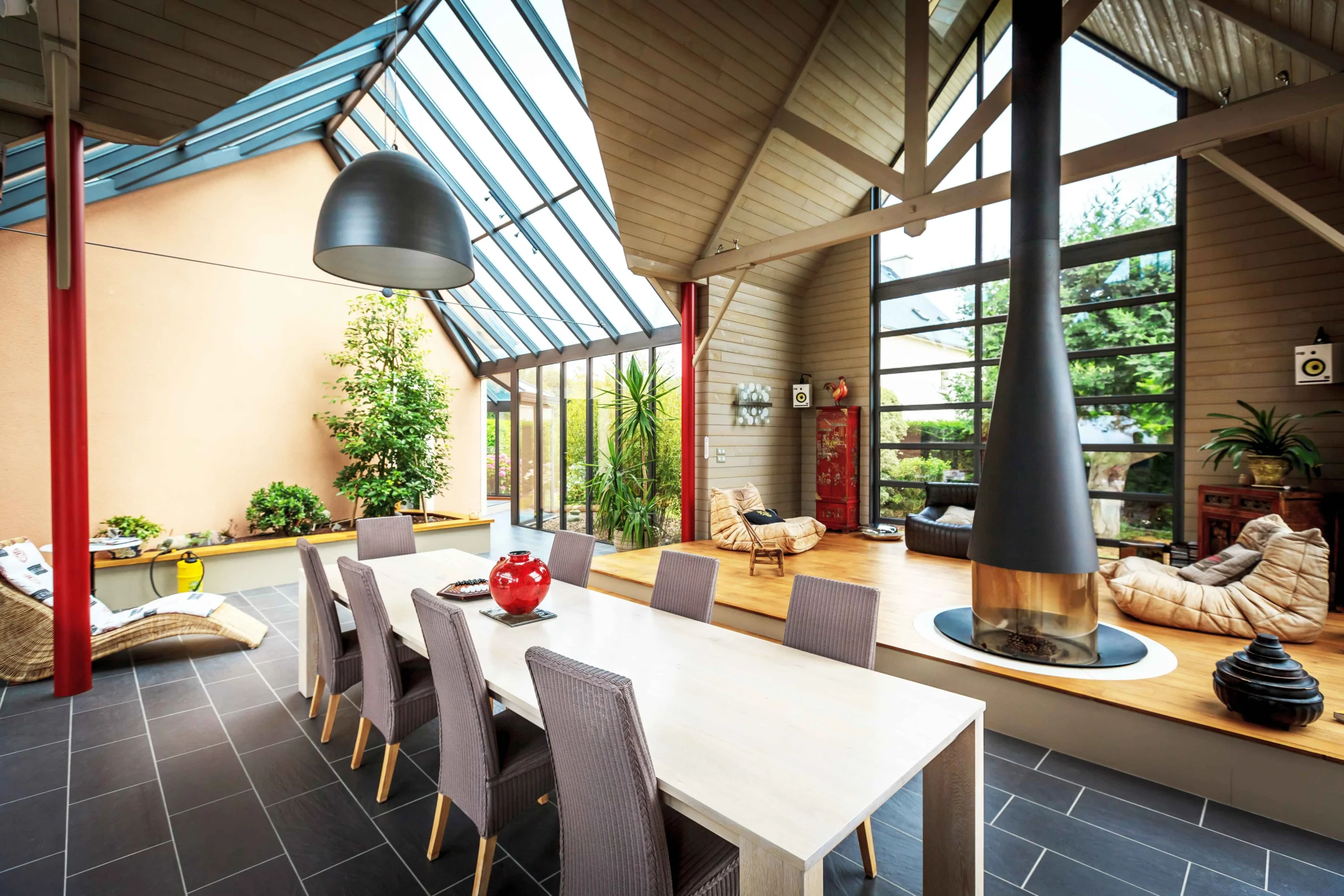 Intérieur d'une extension de maison