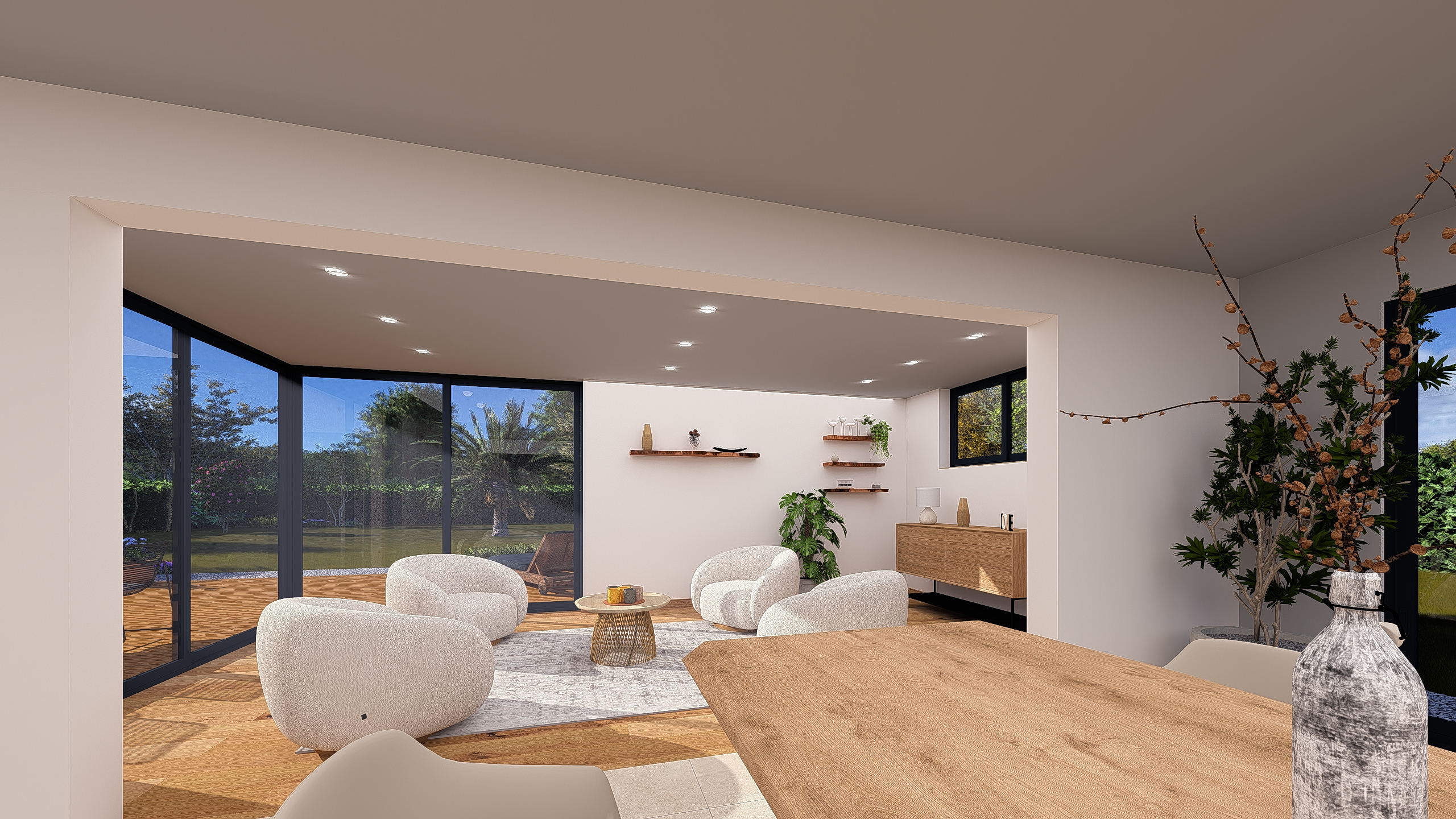 Extension de maison Iris - salon